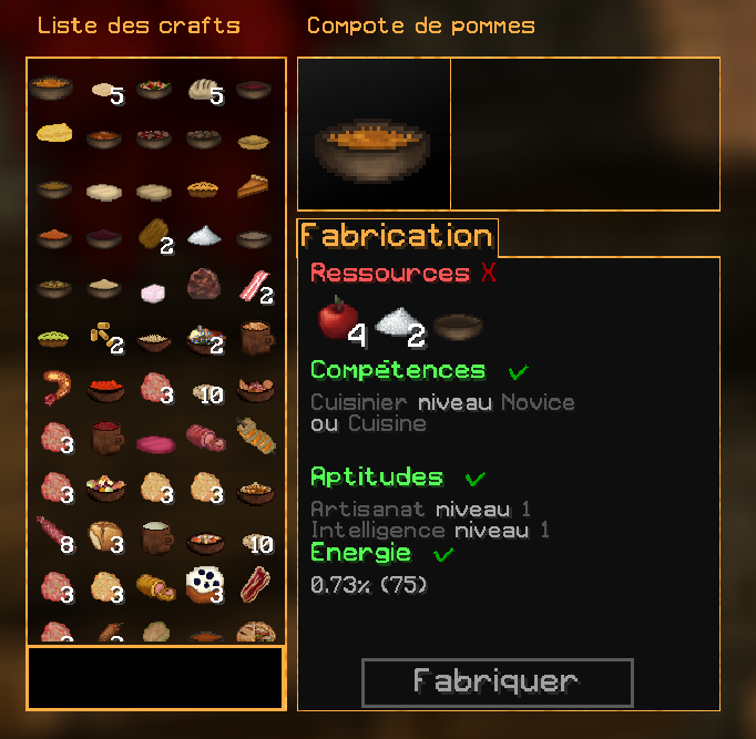 Table de cuisine